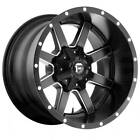 One 22x14 Fuel D538 Maverick 6x135/6x5.5/6x139.7 -76 Matte Black Milled Wheel Ri