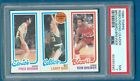 1980 TOPPS FRED BROWN, LARRY BIRD ROOKIE, RON BREWER PSA 7 NM