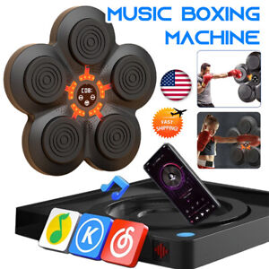 Music Boxing Machine with Boxing Gloves, Wall Mounted Smart Bluetooth
