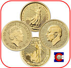 2023 Great Britain Britannia 1/10 oz Gold Queen & King (2) Coin Set in Capsules