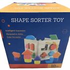 Shape Sorter Toys with 12 Shape Blocks,Shape Sorting Cube Toy Box Classic