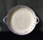 Hand Thrown Signed Stoneware Baking Dish Handles Country Farmhouse