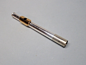 New ListingGemeinhardt Silver Plated Flute Head Joint w/ Gold Lip Plate - Cleaned  Polished