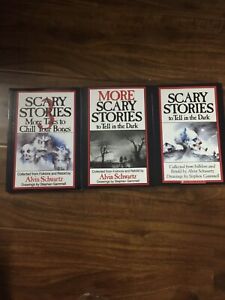 Scary Stories To Tell In the Dark Treasury Bk Set 1 2 3 Original Alvin Schwartz