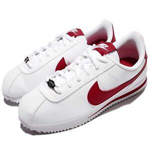 Nike Cortez Basic Sl GS White Gym Red Kids Women Shoes Sneakers 904764-101