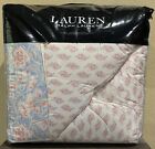 Ralph Lauren Cosima Floral FULL/QUEEN Comforter & Pillow Shams 3pc Set Pink Blue