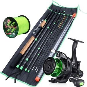 Carp Fishing Rod And Reel Combo Long Casting Feeder Pole 3.0m Tackle Tool Line