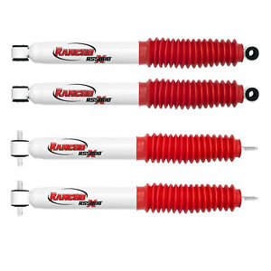 Rancho Front & Rear RS5000X Gas Shocks for 98-11 Ford Ranger 4WD w/ 1