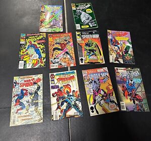 Web of Spider-Man lot of 10 Comics Marvel 1985