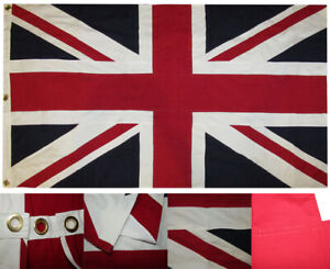 SEWN COTTON 3' X 5' ENGLAND UK FLAG - UNION JACK - ENGLISH - BRITISH