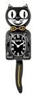 Limited Edition Gold/Black Kit-Cat Klock Swarovski Crystals Jeweled Clock
