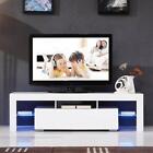 LED TV Stand Cabinet for 60 inch High Gloss Media Console with Open Shelves