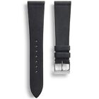 18mm Black Full Grain Calf Leather Watch Band Strap Handmade in the USA