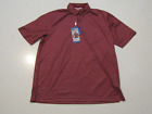 GREG NORMAN Red Stripe Moisture Wicking Polo Shirt ML75 Size XL NWT