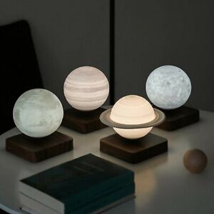 Levitating Moon Lamp 3D Galaxy Planet Lamp Floating Bedside lamp +Touch Base USA