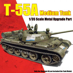 1/35 Russian Medium Tank T-55A Metal Track/Gun Barrel Detail-up Part For Tamiya
