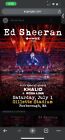 2 - Ed Sheeran Concert Tickets, Gillette Stadium, Fox, MA, July 1 SECTION 130 