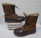 Vintage Mens Brown Sorel Kaufman Waterproof Winter Snow Boots Size 8 Made In USA