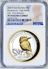 2021 Australia GILT HIGH RELIEF 2oz Silver Kookaburra $2 Coin NGC PF70 FR