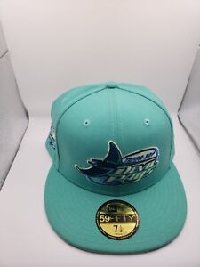 New Era 59Fifty Tampa Bay Devil Rays Inaugural Season Fitted Hat Cap Men 7 1/2