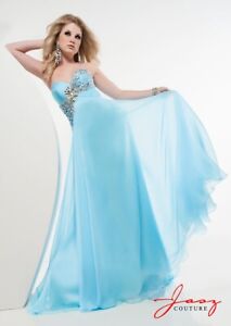Jasz Couture 4818 Women's Dress Size 00 Sky Blue Prom Dress - New Tags Attached