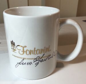 Fontanini 90th Anniversary Logo Signed Coffee Cup Mug Italy