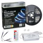 New Commercial Electric 16 ft. LED White and RGB Tape Light Kit with Remote
