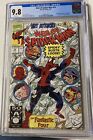 Web of Spider-Man #76 (1991) Marvel Comics CGC 9.8 WP Cap America Fan Four