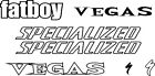 Custom Specialized Fatboy Vegas vinyl sticker / decals