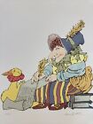 MAURICE SENDAK Signed MOTHER GOOSE Limited Edition SERIGRAPH Numbered #240 / 300