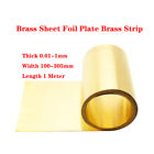 Brass Sheet Foil Plate Brass Strip Coil 0.01/0.02/0.03/0.05/0.1/0.2mm~1mm Thick