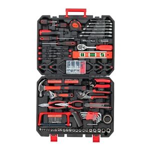 New Listing198 PCS Tool Set Professional Mechanics Craftsman Kit Black/RedCase