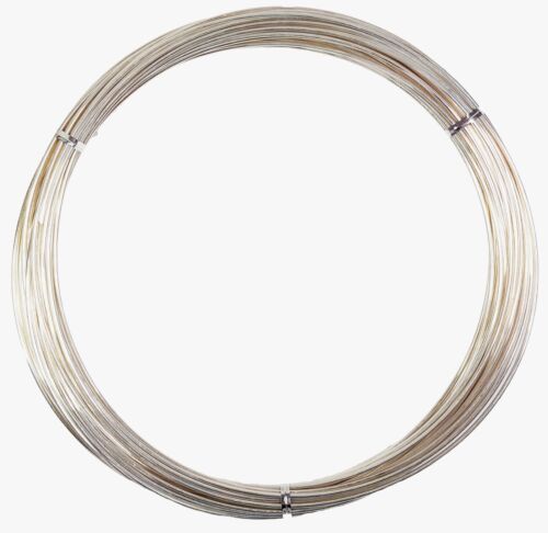 925 Sterling Silver Wire | Round | Half Hard | 10-30 Gauge | 1-10 ft | USA