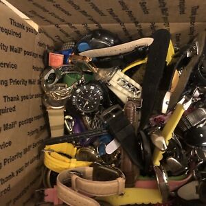 Huge WATCH LOT for Parts Repairs Craft 13.12 LBS Mixed Type AS IS 3D