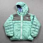 North Face Jacket Toddler 3T Mint Green Purple Puffer Reversible Thermoball Zip