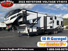 New Listing22 Dutchmen Voltage 4015 Toy Hauler Fifth Wheel  RV Towable Camper 15ft Garage