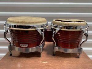 Matador by LP Bongo Drums chrome/red wood - preowned