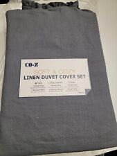 CO-Z 100% Washed Linen Duvet Cover Twin Size(68x90
