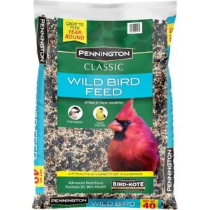 Classic Dry Wild Bird Feed and Seed, 40 lb. Bag, 1 Pack