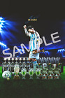 Qatar 2022 World Cup Argentina Lionel Messi Team Trophies Poster  12x18 Inches