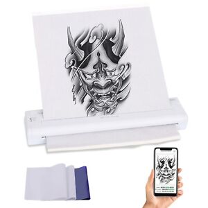 Tattoo Stencil Printer Rechargeable Transfer Machine 15pcs Transfer Papers