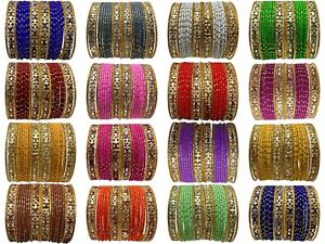 Junun Metal Bangle Set kids Adults Red Blue Green Yellow Pink Gold silver Color