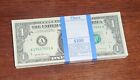 100 UNCIRCULATED 2017A $1 Dollar Bills w/BEP Strap - 1 Stack from Original Brick
