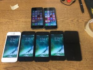 Lot of 7 Apple iPhone 5/5c - 16GB/32GB Parts Only