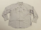 Poncho Men's The Bighorn Western Pearl Snap Button Shirt LV5 Grey Size XL