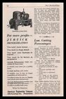 1929 Juruick 1/4 Ton Industrial Refrigerators Philadelphia PA Vintage Print Ad