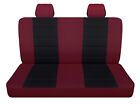Truck Seat Covers Fits 1991-1995 Ford Ranger Burgundy and Black with Option Flag (For: 1995 Ford Ranger)