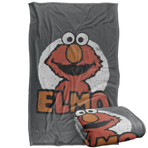 Sesame Street Elmo Name Silky Touch Super Soft Throw Blanket, 36