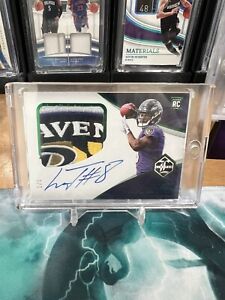 2018 Lamar Jackson Limited Rpa 1/5 Player Worn, Nasty Patch On Card Auto Emerald