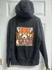 Red Panda Ramen Mens L Japanese Anime Black Pullover Sweatshirt Hoodie